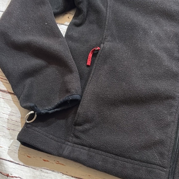 L.L. Bean Fleece Black Zip Up Jacket sz M - Picture 5 of 9